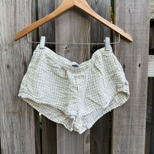 Brandy Gingham Linen Shorts